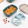 thumbnail image 4 of Cameland Double-Layer Lunch Box Sealed for Office Workers Separated By Compartments Bento Box That Can Be Heated In The Microwave for Students Lunch Box with Tablewar, 4 of 5