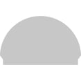 thumbnail image 5 of Ekena Millwork 44"W x 28-3/4"H x 2-3/4"P Half Round 4 Spoke Architectural Grade PVC Combination Pediment, 5 of 7