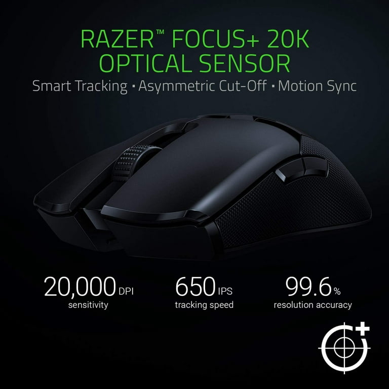  Razer Basilisk Ultimate HyperSpeed Wireless Gaming Mouse:  Fastest Gaming Mouse Switch - 20K DPI Optical Sensor - Chroma RGB Lighting  - 11 Programmable Buttons - 100 Hr Battery - Classic Black : Video Games