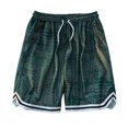 thumbnail image 1 of Men's Basketball Shorts Breathable Loose Training Shorts with Pockets 3XL Green, 1 of 3