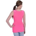 thumbnail image 2 of S/M Fit Pink with Bright Neon Yellow Stud Embellished Bodice Tank Top, 2 of 4