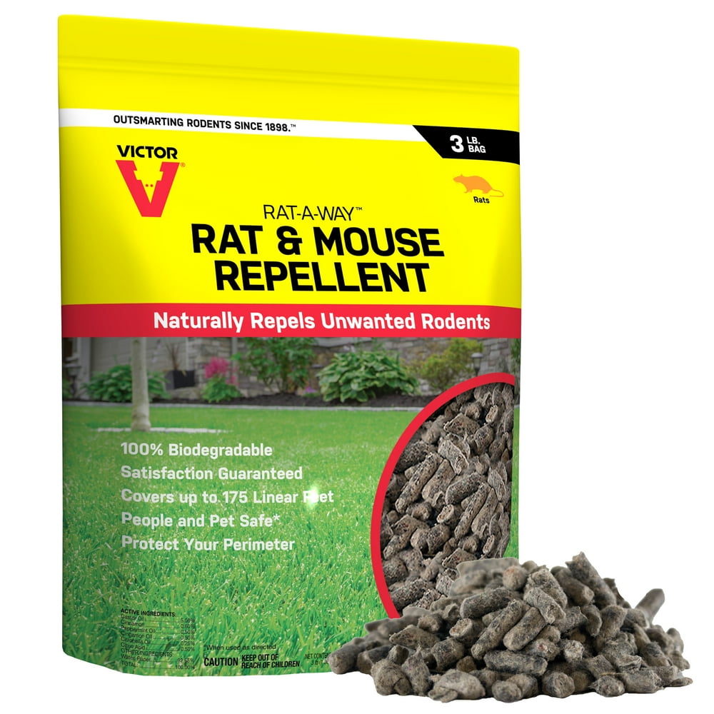Victor RatAWay Rat Repellent Pellets 3 lb Bag