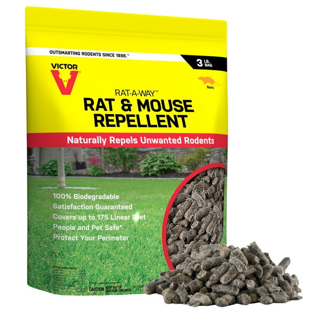 Victor RatAWay Rat Repellent Pellets 3 lb Bag