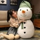 thumbnail image 4 of Muñeco de nieve grande de dibujos animados blanco de 30 cm a 80 cm, peluche suave, almohada, muñeco de invierno, decoración del hogar, regalos para niños, 4 of 5