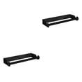 thumbnail image 1 of Unatoiry Paper Dispenser Towel Holder Space-saving Wall-mounted Punch-free Countertop Storage Bracket Accessory Household Black 2Set, 1 of 6