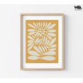 thumbnail image 6 of 70s Sprig IV by Emma Caroline, Retro Warm Nature Decor, Beige Leaves Print, Small Spa Wall Art, Vintage Orange Botanical Wall Art, 6 of 9