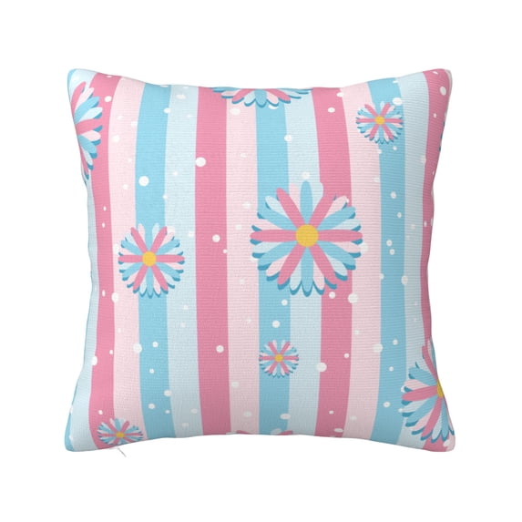 ZICANCN Blossom Snowflake Floral Decorative Throw Pillow Covers, Bed Couch Sofa Decorative Knit Pillow Covers for Living Room Farmhouse, 26"x26"
