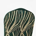 thumbnail image 5 of BalsaCircle Spandex Hunter Green Gold Stretchable Banquet Chair Cover with Wavy Embroidered Sequin Party Decorations, 5 of 8