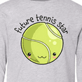 thumbnail image 4 of Inktastic Future Tennis Star- Cute Tennis Ball Long Sleeve Youth T-Shirt, 4 of 5