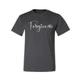 thumbnail image 2 of Inspiring Christian Quote Forgive Inspirational/Christian Men's Graphic T-Shirt, Heather Black, Large, 2 of 3