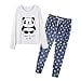 thumbnail image 3 of YIJIU Pyjama pour Femmes Manches Longues Haut et Pantalon Ensemble de Pyjama Imprimé Panda, Bleu, TTG, 3 of 4