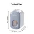 thumbnail image 4 of Make Brushing Fun and Easy with our Automatic Toothpaste Dispenser and Toothbrush Holder Rack Set - Wall Mounted, Perfect for Kids and Loved by Children!, 4 of 5
