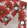 thumbnail image 3 of Ambesonne Flower Grommet Curtain Single Panel, Seasonal Romantic Spring, 50"x60", Pale Pink Vermilion, 3 of 5