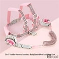 thumbnail image 2 of 2-in-1 Kids Safety Harness Leash With Reflective Strip, Adjustable Anti-Lost Walking Vest & Detachable Wristband For Toddlers 1-8 Years, Child Walking Reins For Outdoor Travel, 2 of 7