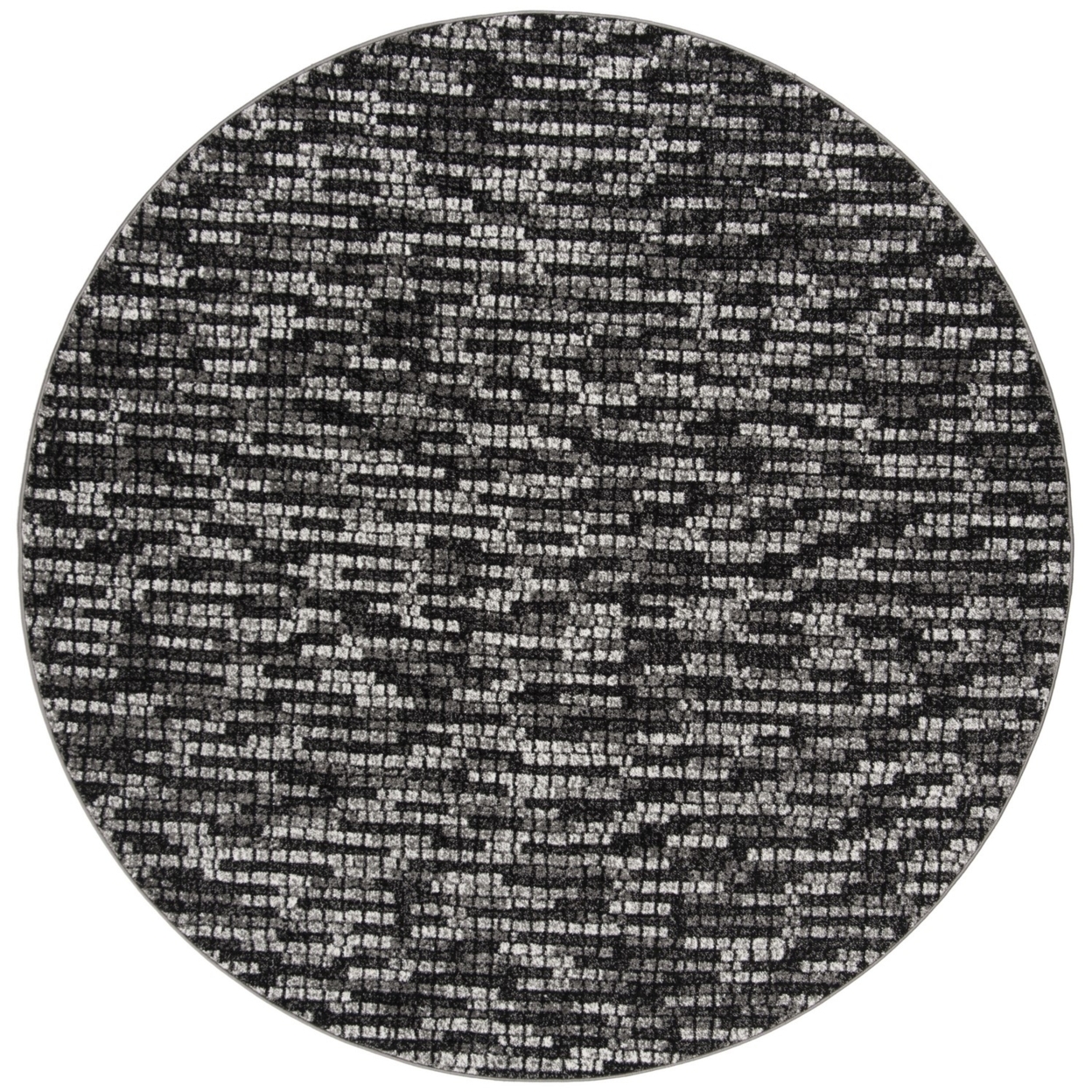 SAFAVIEH Porcello Scarlett Abstract Striped Area Rug, Light Grey/Charcoal, 2'7" x 5'