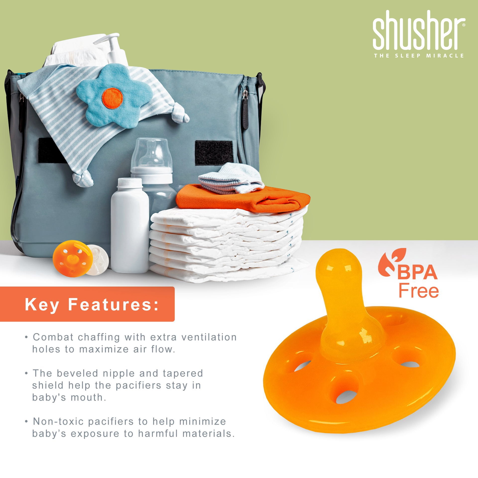 Baby Shusher Sloth Sound Machine Plush Toy with 2 Silicone Pacifiers, Portable Baby Soother with Sound, Batteries Included