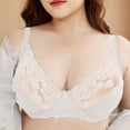thumbnail image 1 of Aayomet Womens Plus Size Bra Womens Low Cut Bra Underwear Bralette Crop Top Female Bra Push Up Brassiere Plus Size Bra,Beige 3X-Large, 1 of 3