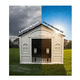 thumbnail image 5 of Casa MASCOTAS Con Puerta 75x63x65 Termica Malubero TEJA VERDE- BLANCO, 5 of 5