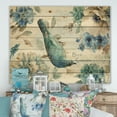 thumbnail image 2 of Designart 'Indigold Cottage Bird Family V' Farmhouse Print on Natural Pine Wood, 2 of 3