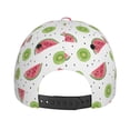 thumbnail image 6 of Daiia Watermelon And Kiwi print Baseball Cap Men Women Golf Dad Hat Adjustable Original Classic Low Profile Hat Unconstructed Plain Cap, 6 of 9