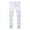 White, variant on Men's Ripped Jeans Solid Color Straight Stretch Skinny Slim Fit Broken Casual Washed Denim Pants Trousers