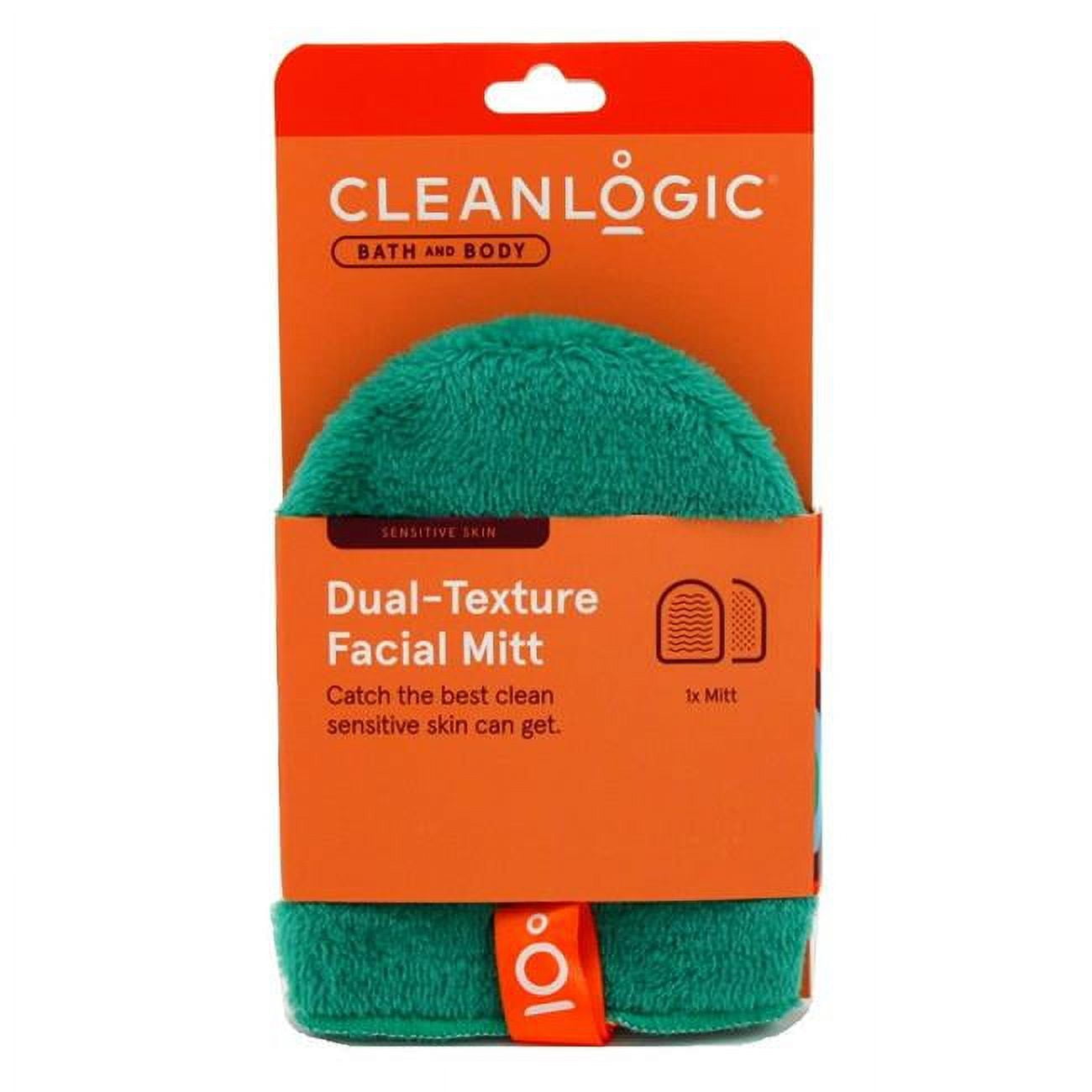 Cleanlogic Dual Texture Face Mitt, 1 count