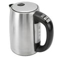 thumbnail image 1 of Stainless Steel Electric Kettle, 1.7 Liter 1500W Double Wall Insulated Hot Water Boiler Heater with 104℉ to 194℉ LED Display Real Time Temperature, Visible Water Window, 1 of 7
