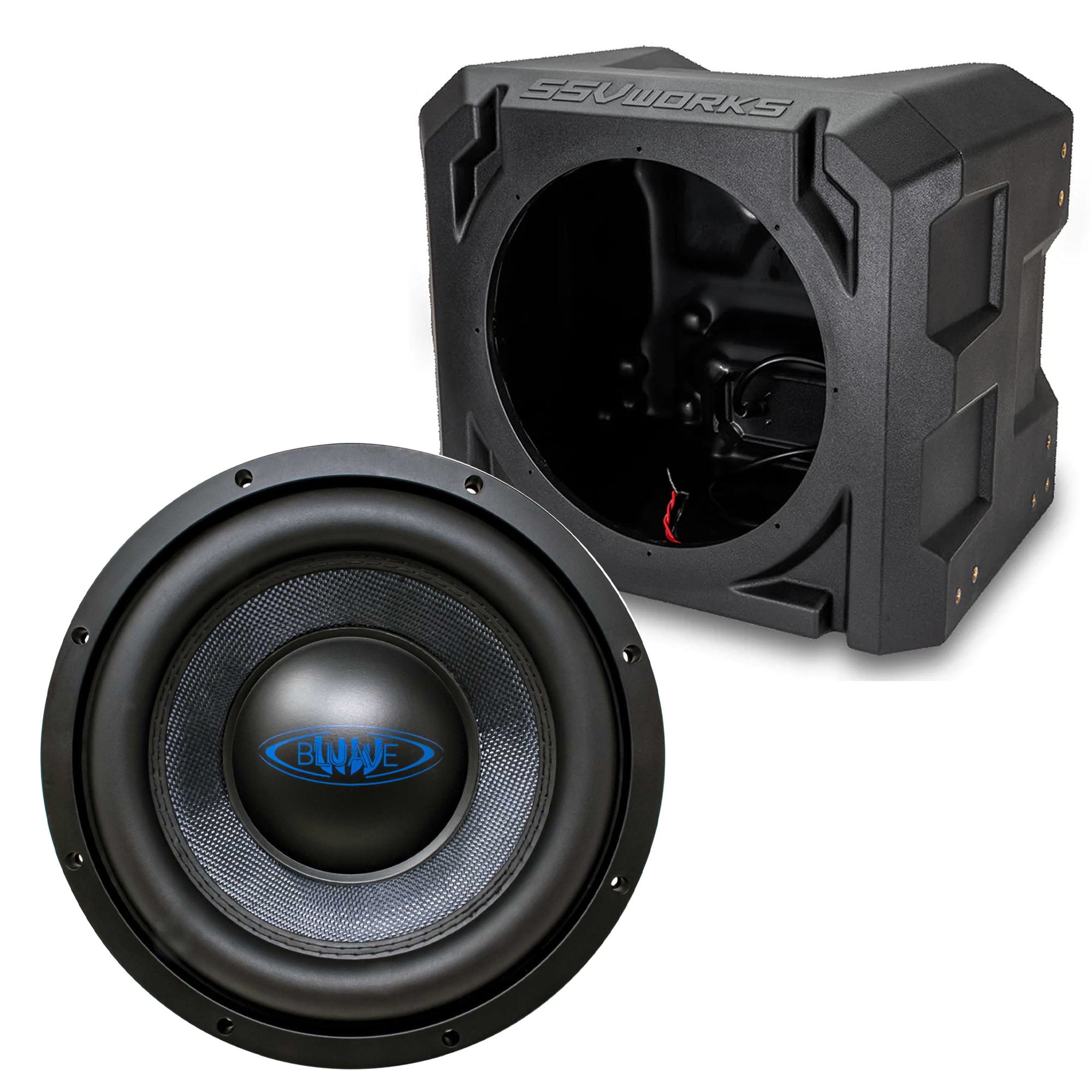 Bluave M10S22 10" M Series High Power 600w Marine Subwoofer 2Ohm with 10" Universal Marine Sub