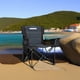 thumbnail image 5 of Overmont Silla plegable de gran tamaño para camping, soporte de 450 libras con bolsillos acolchados para enfriar, sillas plegables resistentes para deportes, jardín, playa, pesca, color negro, 5 of 5