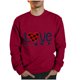 thumbnail image 1 of Sudaderas sin capucha para hombre, estilo casual, a la moda, con cuello redondo, estampado, de manga larga, blusas de manga larga y cuello redondo, blusas de poliéster para hombre, 1 of 3