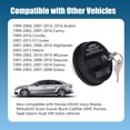 thumbnail image 4 of 1 PC Car Fuel Tank Cap with Lock and Key, ABS Plastic Anti-theft Fuel Tank Cap, Locking Cap Adapter Replaceable Accessories, Universal for Most Cars (Black), 4 of 8