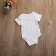 thumbnail image 4 of Newborn Baby Girls Romper, Infant One-Piece Letter Cartoon Print Jumpsuit, 4 of 5