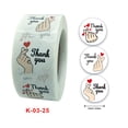 thumbnail image 3 of CAROOTU Floral Thank You Stickers Roll 500-Count Stickers Round for Wedding, 3 of 6
