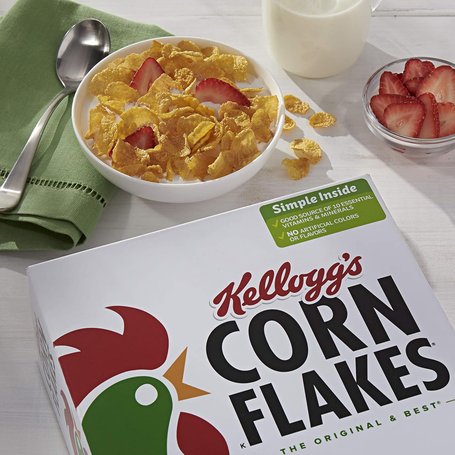 Kellogg's Corn Flakes Breakfast Cereal 43 oz.2pk