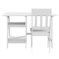 thumbnail image 5 of Furniture of America Acres Wood 2pc Writing Desk and Chair Set, White, 5 of 7