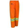thumbnail image 2 of Pioneer Heavy-Duty Waterproof Work Pants, Elastic Waist, High Visibility and Reflective Stripe, Orange, 3XL, V1110350-3XL, 2 of 5