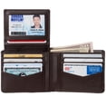 thumbnail image 2 of Alpine Swiss RFID Mens Wallet Deluxe Capacity Passcase Bifold Two Bill Sections, 2 of 7