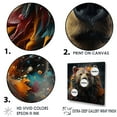thumbnail image 4 of Designart "Polychromatic Grizzly Bear Charm" Animals Bear Picture Framed Canvas Prints, 4 of 5