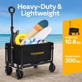 thumbnail image 2 of Carrito utilitario VIVOHOME plegable, plegable, 80 L, ligero, 2 of 7