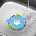 thumbnail image 4 of 2pcs Silicone Tub Stopper, Bathtub Drain Stopper, Universal Bath Tub Plug Cover Hair Stopper, 6.3" Flat Suction Drain Cover for Bathroom Shower Kitchen Laundry Recyclable Floor Drains Sinks, 4 of 8