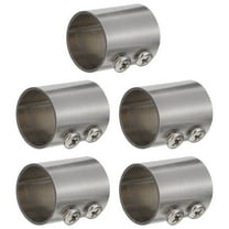 MERRYHAPY Curtain Rod Extension Connector 5Pcs Stainless Steel Curtain Holder for Curtain Installation