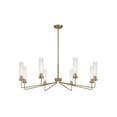 thumbnail image 3 of Warm Brass Eight Light Chandelier from the Baker Collection, 3 of 4
