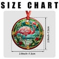 thumbnail image 7 of Flamingo Ornaments Ceramic For Christmas, Stained Glass Ornaments Ceramic Christmas 2025, 7 of 7