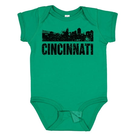 

Inktastic Cincinnati Skyline Grunge Gift Baby Boy or Baby Girl Bodysuit
