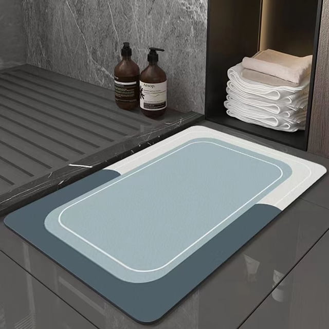 EGNMCR Outdoor Seat Cushion Crystal Velvet Rug Super Absorbent Quick Dry Rubber Backing Non Slip Washable Bathroom Floor Mats Shower Rug For In Front Of Bathtub Shower Room 24inx35in a mats