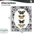 thumbnail image 4 of Stupell Industries Traditional Floral Butterfly Lineup White Framed Giclee Art, 11 x 14, by Dan Meneely, 4 of 8