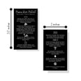 thumbnail image 2 of PRP Platelet Rich Plasma Pre Treatment Care Instructions Card  50 Pack  2x3.5 inches Business Card  PRP Supplies  Black with White Icons Design, 2 of 6