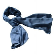 Blancho Dark Blue Small Cute Dot Design Campus Style Silk Scarf/Wrap/Shawl(Large)