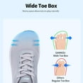 thumbnail image 2 of AOV GREEN LEAF Wide Toe Box Walking Shoes Arch Support Plantar Fasciitis Sneakers Orthotic Tennis Shoes, 2 of 9