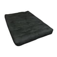 thumbnail image 2 of 8" Single Foam & Cotton #607 Twin XL Black Microfiber Futon Mattress-Color:Black,Material:Polyester, 2 of 4